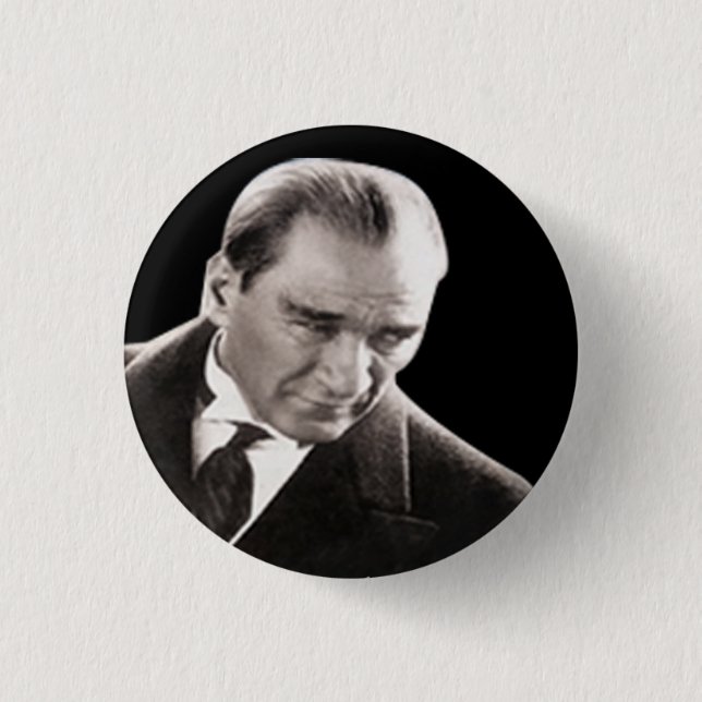 Mustafa Kemal Ataturk Pinback Button (Front)