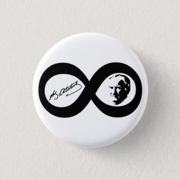 Mustafa Kemal Ataturk Pinback Button by EST_Design at Zazzle