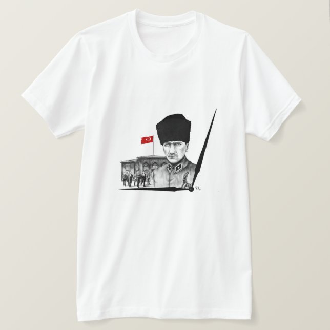 Mustafa Kemal Atatürk T-Shirt (Design Front)
