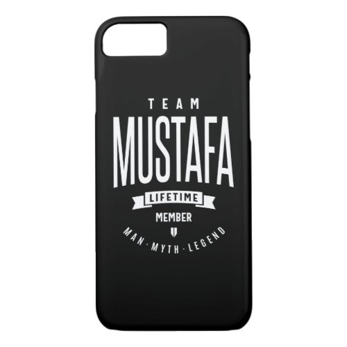 Mustafa Personalized Name Birthday Gift iPhone 87 Case