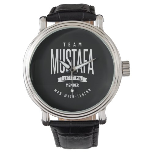 Mustafa Personalized Name Birthday Gift Watch