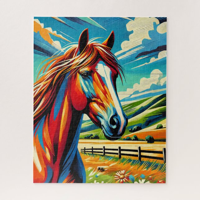 Mustang 500 Piece Puzzle (Vertical)