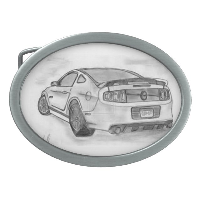 Mustang Belt Buckle (Front)