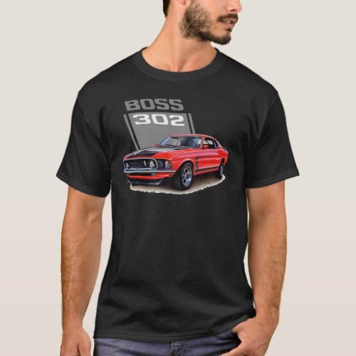 Mustang Boss 302 T_Shirt