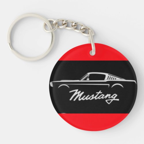 Mustang, car,Keyring in acrylic Keychain