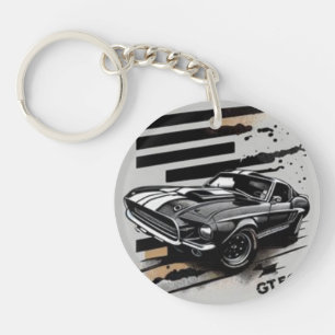 Mustang, car,Keyring in acrylic Keychain