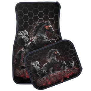 Mustang, car, mats, carpet style, strong car floor mat
