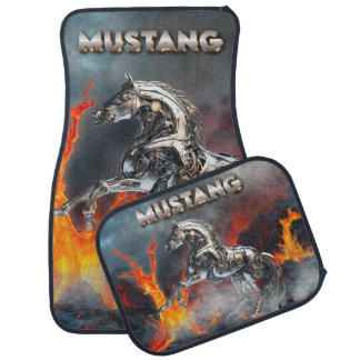 Mustang, car, mats, carpet style, strong car floor mat