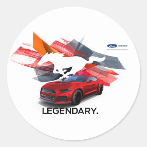 Mustang Customizer Round Sticker