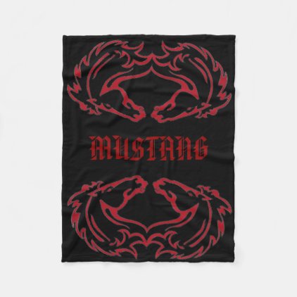 Mustang Double Fleece Blanket