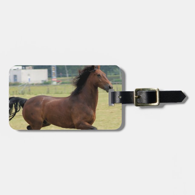 Mustang Galloping Luggage Tag (Front Horizontal)
