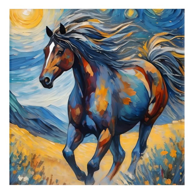 Mustang Horse Acrylic Print (Front)