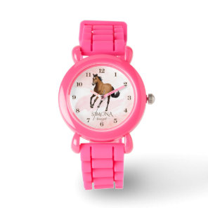 Mustang horse themed girls gifts pony  watch