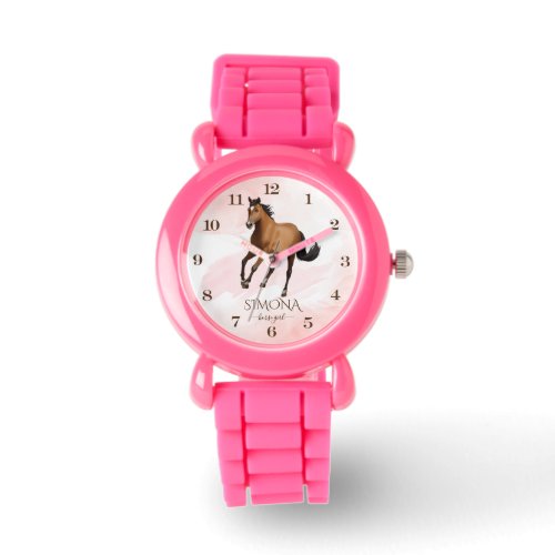 Mustang horse themed girls gifts pony  watch