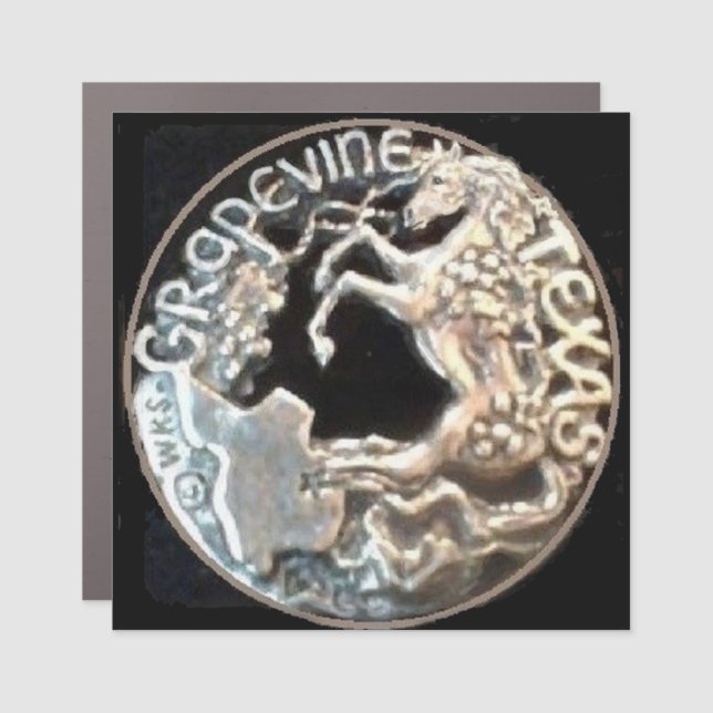 Mustang in Grapevine Magnet (Front)