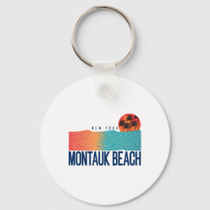 Mustang Island State Park Texas Men Surfing Women  Keychain