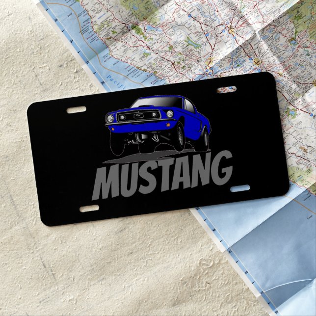 Mustang -  license plate (In Situ)