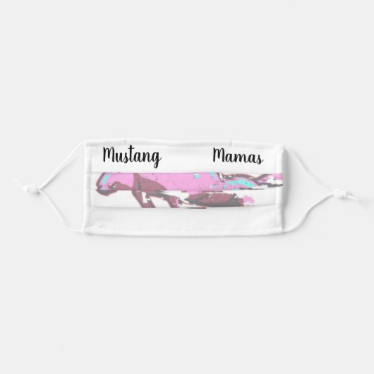 Mustang Mamas Protective Face Mask (Front, Folded)