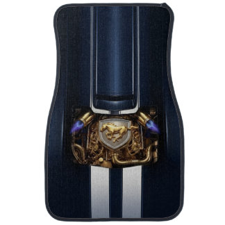 Mustang, mats, carpet style, muscle gear hood car floor mat