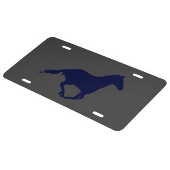 Mustang Night Runner Racing 'blue' License Plate by images2go at Zazzle