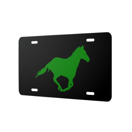 Mustang Night Runner Racing 'green' License Plate