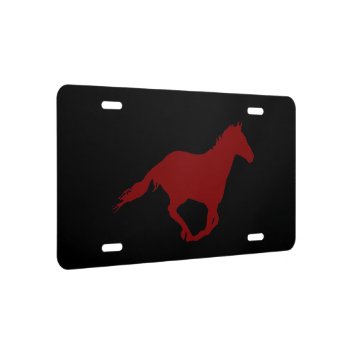 Mustang Night Runner Racing License Plate by images2go at Zazzle
