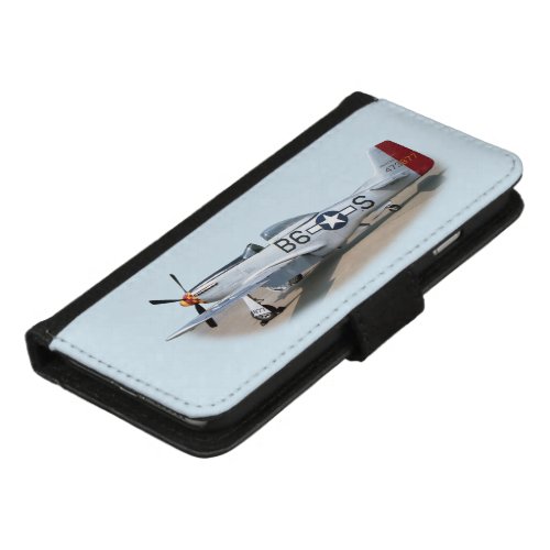 Mustang P_51D Aircraft iPhone Wallet Case