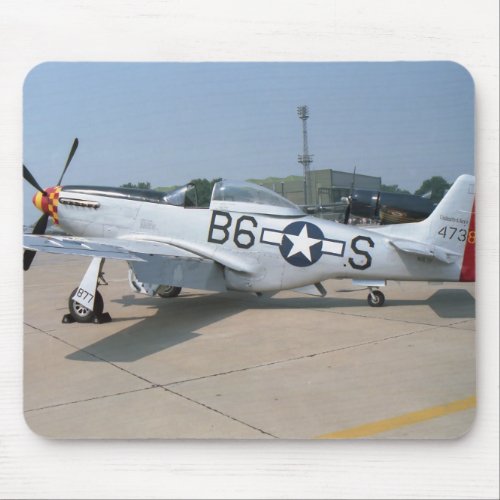 Mustang P_51D Aircraft Mouse Pad