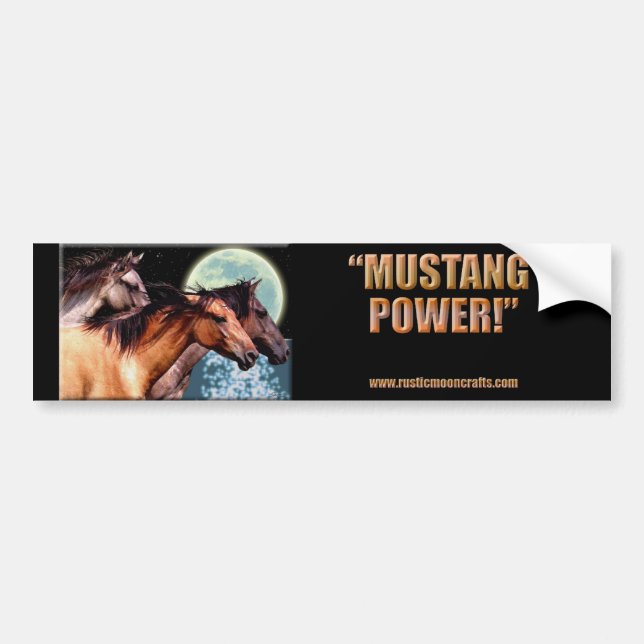 MUSTANG POWER Bumper CP Bumper Sticker (Front)