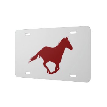 Mustang Racing 'blood' License Plate by images2go at Zazzle