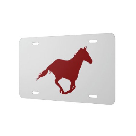 Mustang Racing 'blood' License Plate