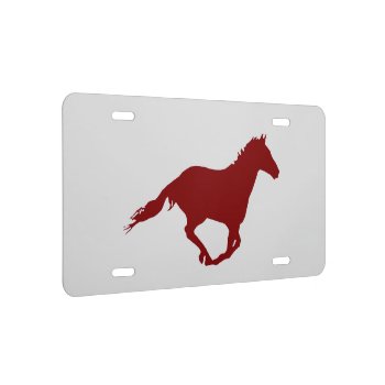 Mustang Racing 'blood' License Plate by images2go at Zazzle