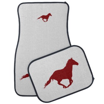 Mustang Racing 'blood' Sport Car Floor Mat by images2go at Zazzle