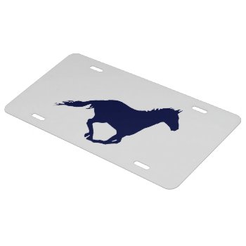 Mustang Racing 'blue' License Plate by images2go at Zazzle