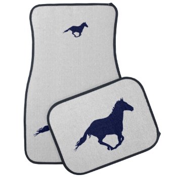 Mustang Racing 'blue' Sport Car Mat by images2go at Zazzle