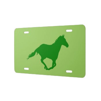 Mustang Racing 'green' License Plate by images2go at Zazzle
