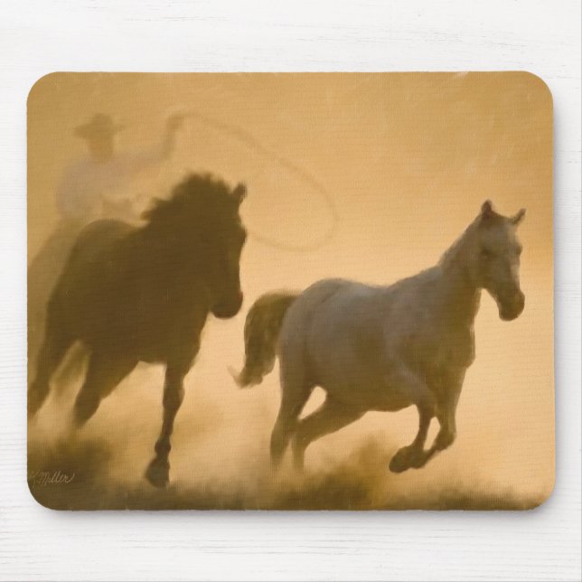 Mustang Roundup Mouse Pad (Front)