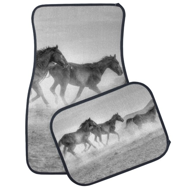 Mustang Run Car Floor Mat (Set)