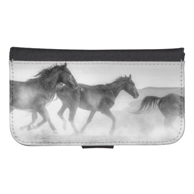 Mustang Run Samsung Galaxy Wallet Case (Front (Horizontal))