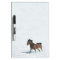 Mustang Running in Snow Dry Erase Board