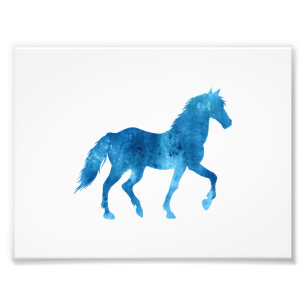 Mustang silhouette - Choose background color Photo Print