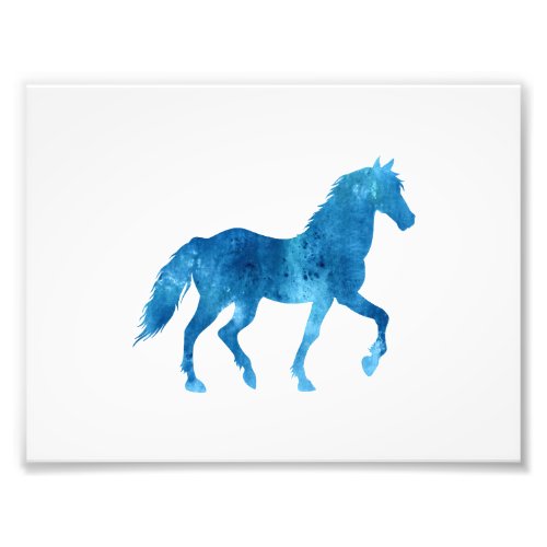 Mustang  silhouette _ Choose background color Photo Print