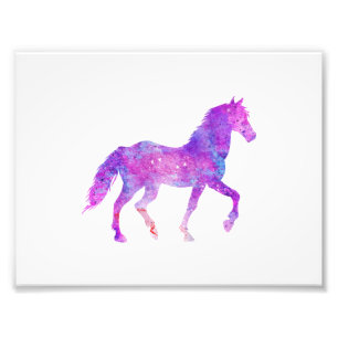 Mustang silhouette - Choose background color Photo Print