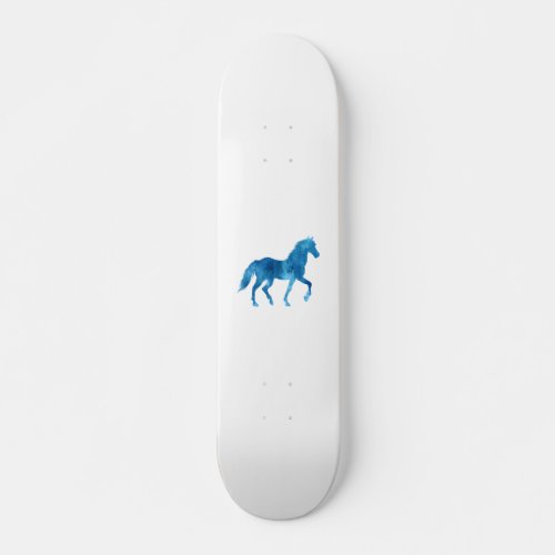 Mustang  silhouette _ Choose background color Skateboard