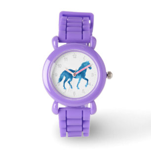 Mustang silhouette - Choose background color Watch