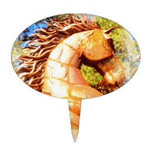 mustang stallion cake topper