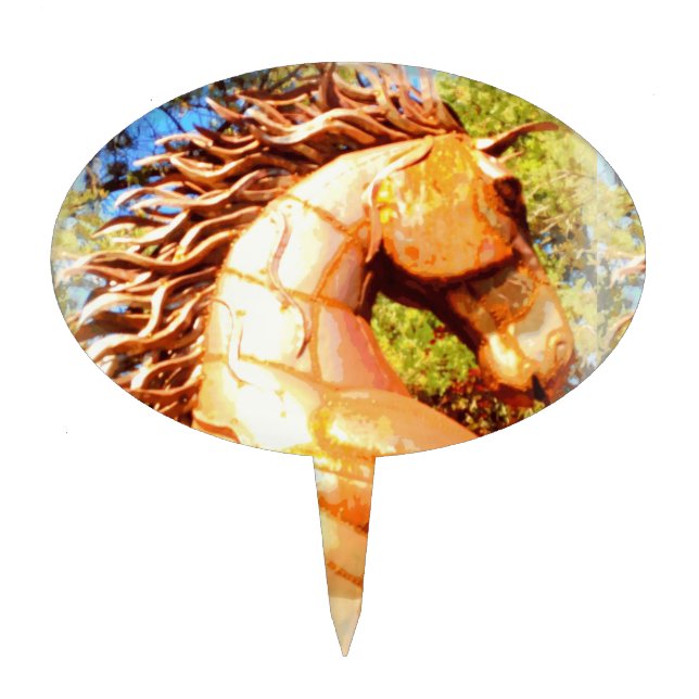 mustang stallion cake topper (Front)