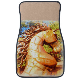 mustang stallion car mat