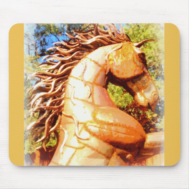 mustang stallion mouse pad (Front)