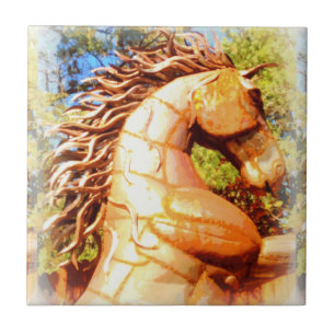 mustang stallion tile